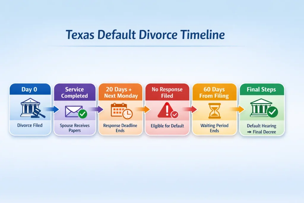 default divorce Texas